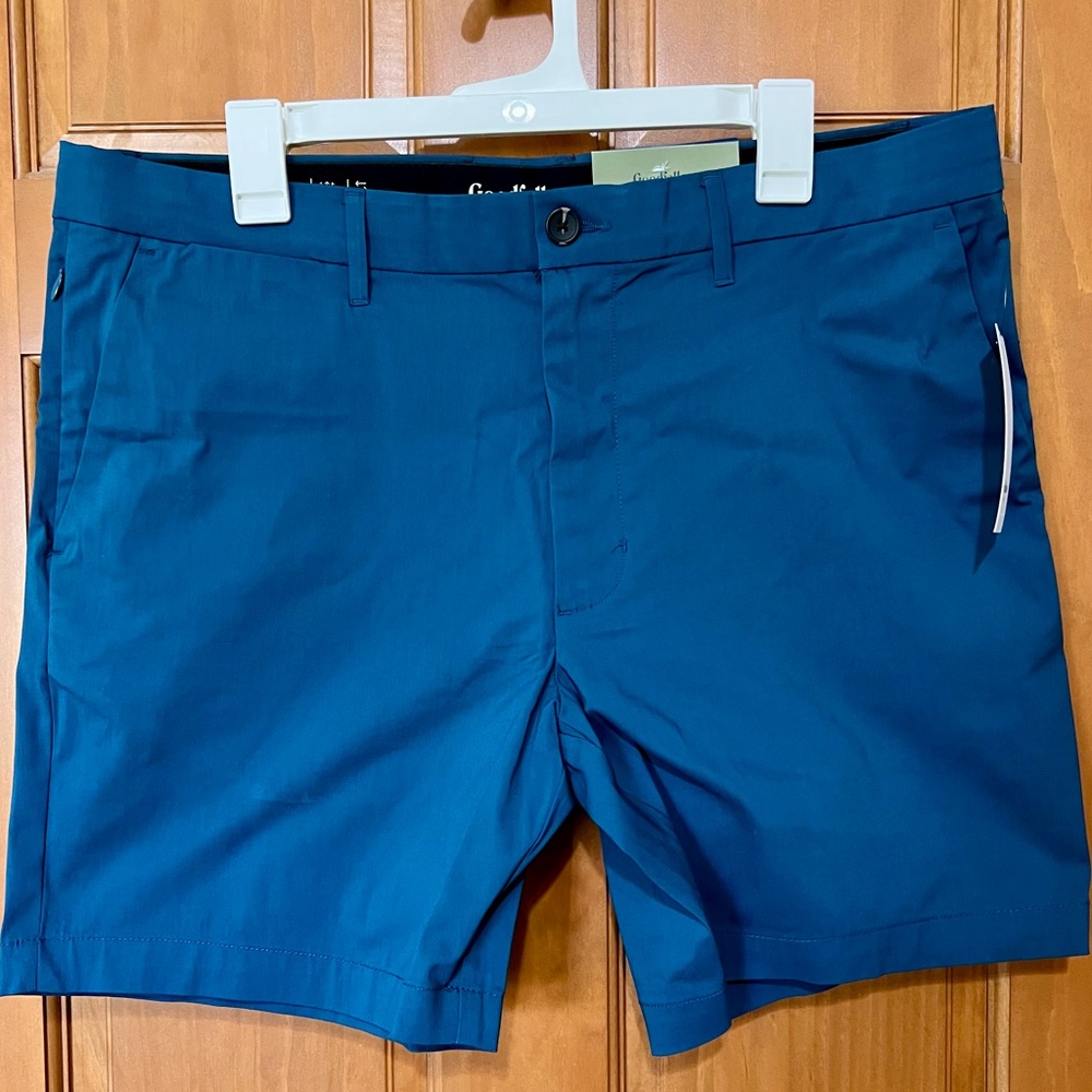 Goodfellow & Co Men's Teal Flat Front Shorts